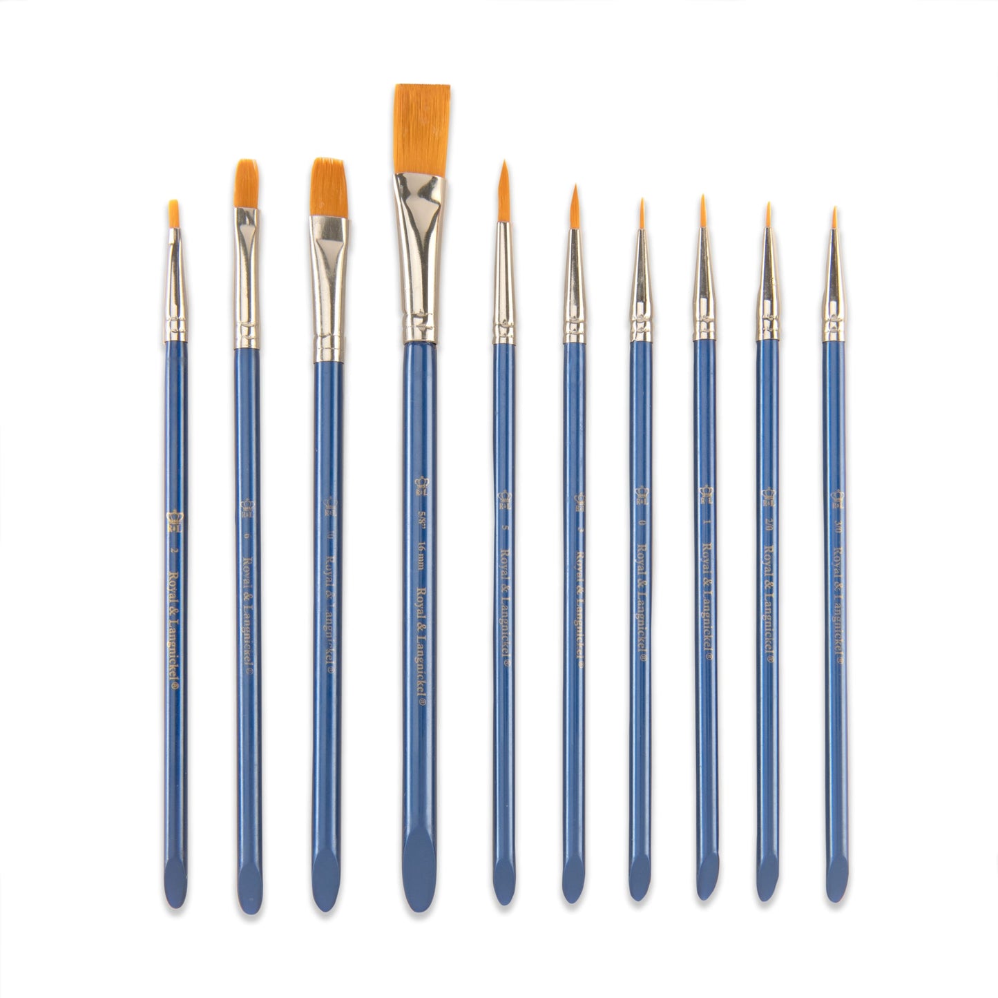 SVP1-SIA | Gold Taklon 10pc Variety Acrylic Brush Value Pack