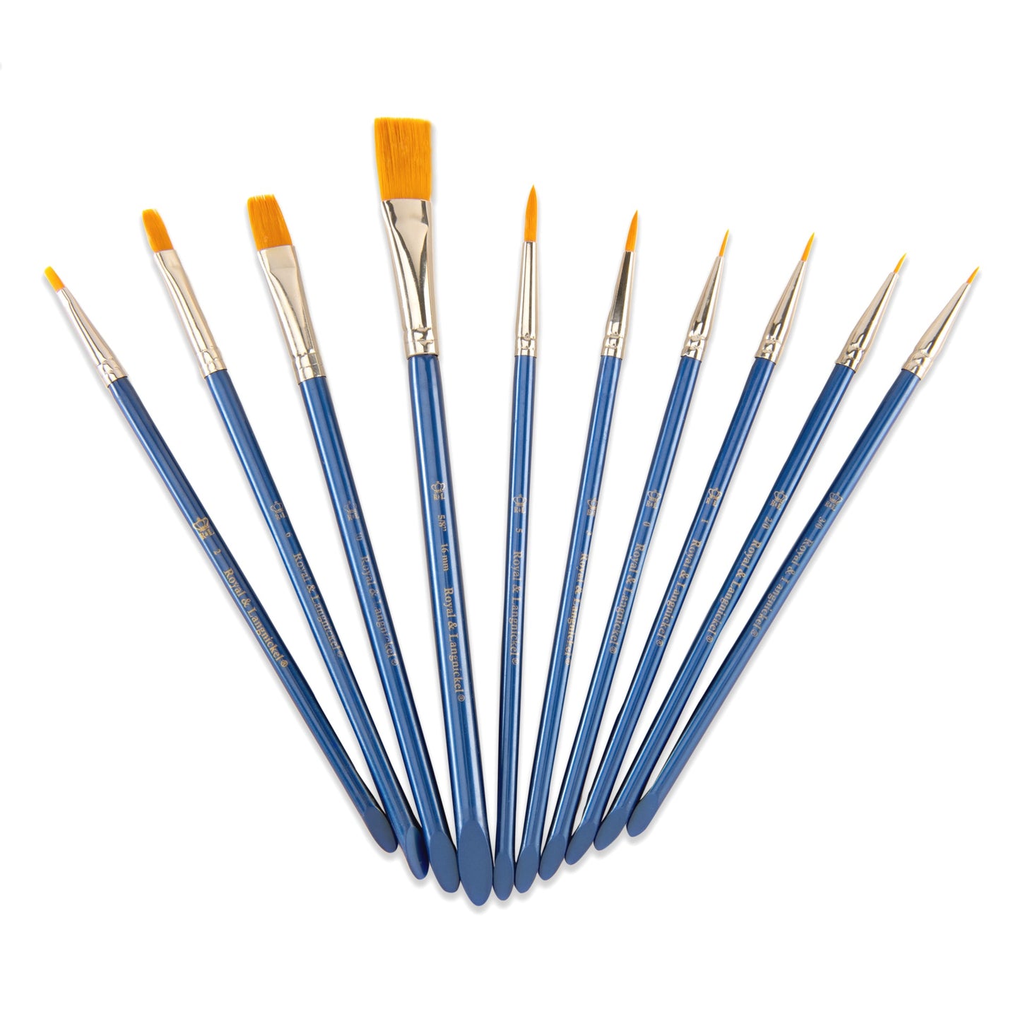 SVP1-SIA | Gold Taklon 10pc Variety Acrylic Brush Value Pack