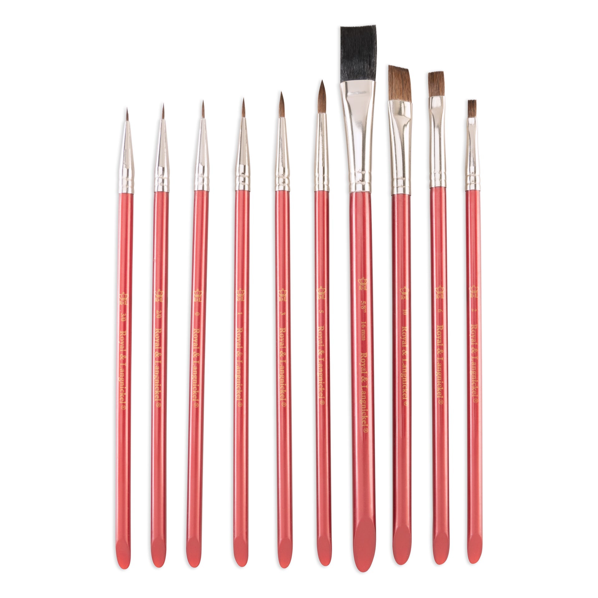 SVP3-SIA | Camel Hair 10pc Variety Watercolor Brush Value Pack