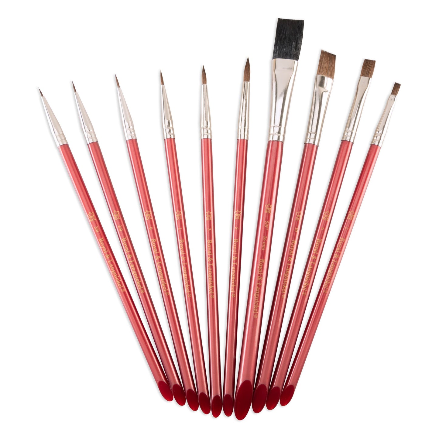 SVP3-SIA | Camel Hair 10pc Variety Watercolor Brush Value Pack