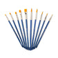 SVP7-SIA | Gold Taklon 10pc Round/Shader Acrylic Brush Value Pack