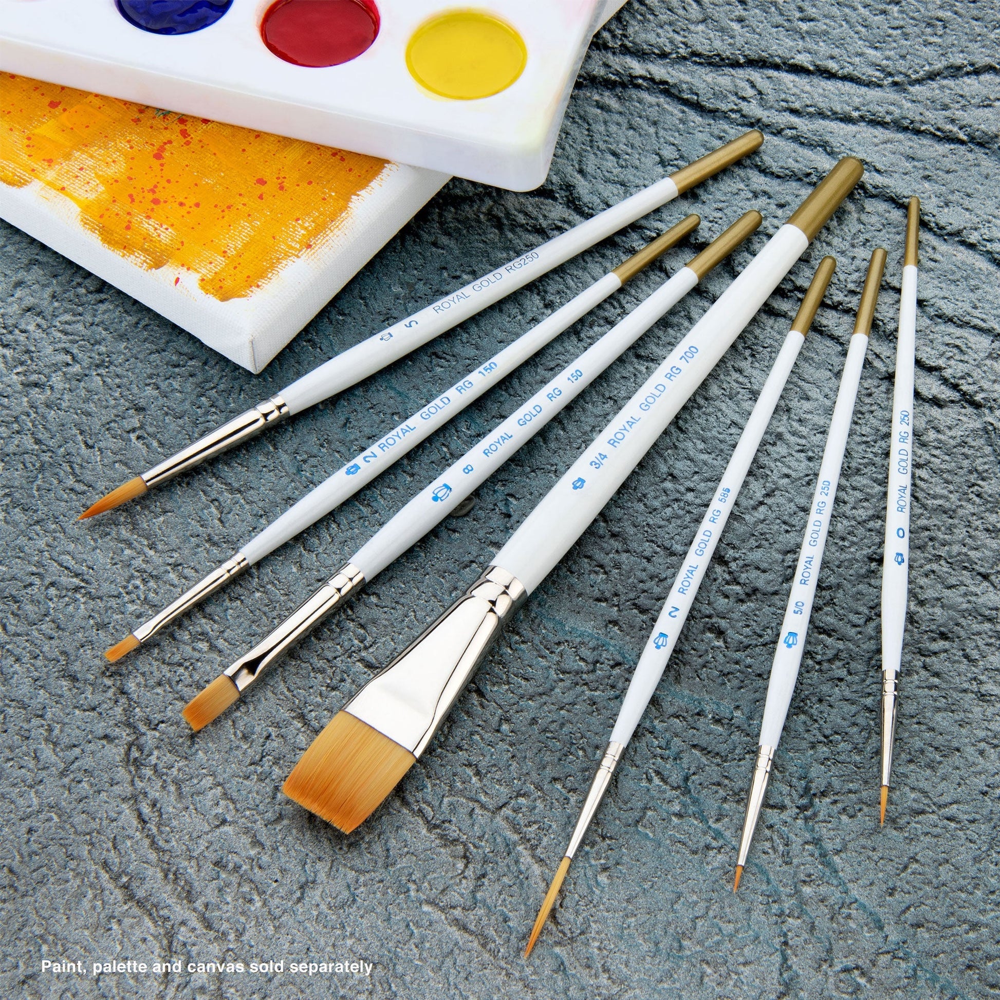 RSET-TK7 - Royal Gold™ 7pc Assorted Brush Set glam 1