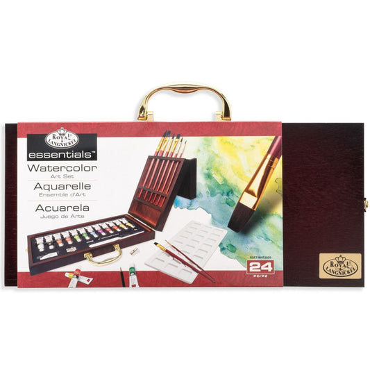RSET-WAT2020 - Essentials™ 24pc Watercolor Painting Long Handle Travel Art Set packaging front