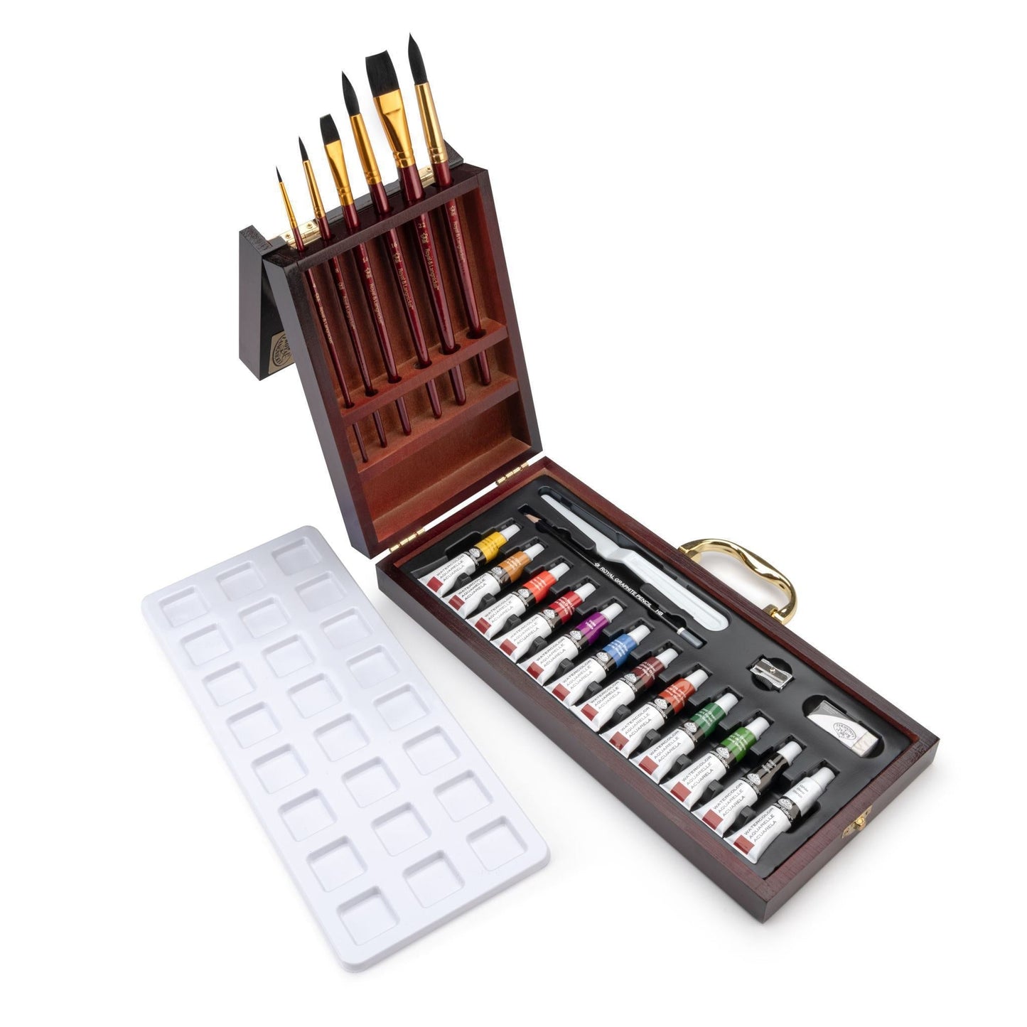 RSET-WAT2020 - Essentials™ 24pc Watercolor Painting Long Handle Travel Art Set glam 4