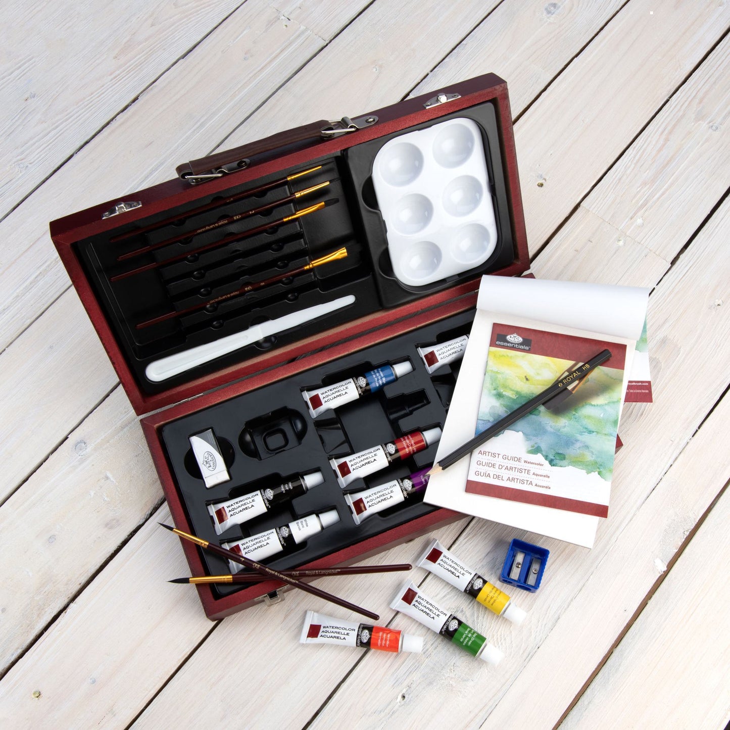 RSET-WAT3000 - Essentials™ 24pc Watercolor Painting Travel Art Set glam 4