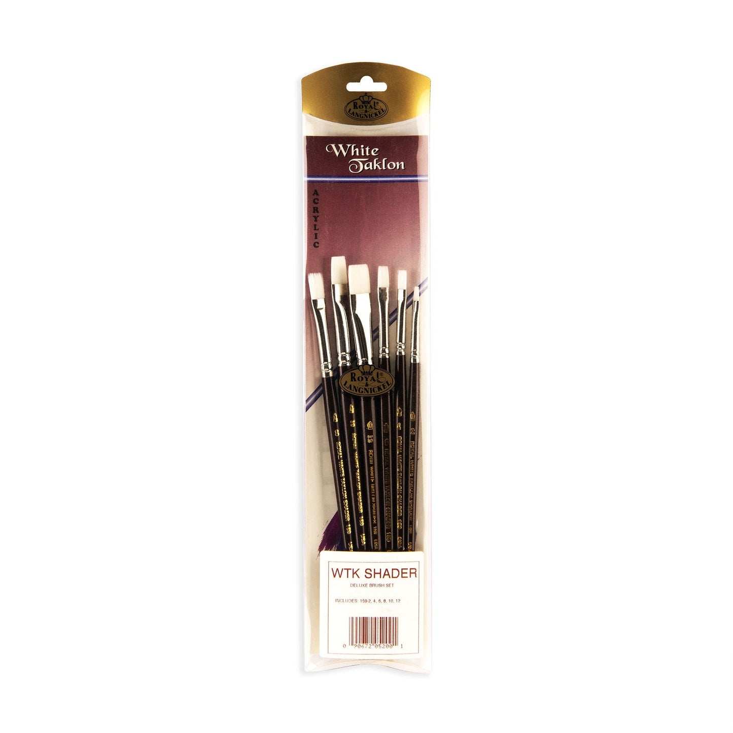 RSET-WSHADER - White Taklon™ 6pc Shader Brush Set packaging front