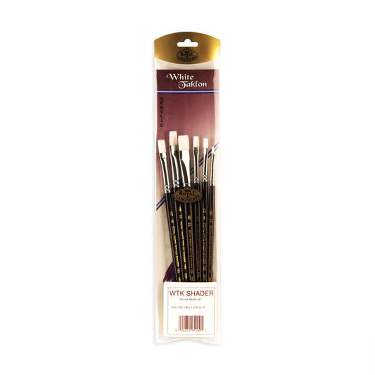 RSET-WSHADER - White Taklon™ 6pc Shader Brush Set packaging front