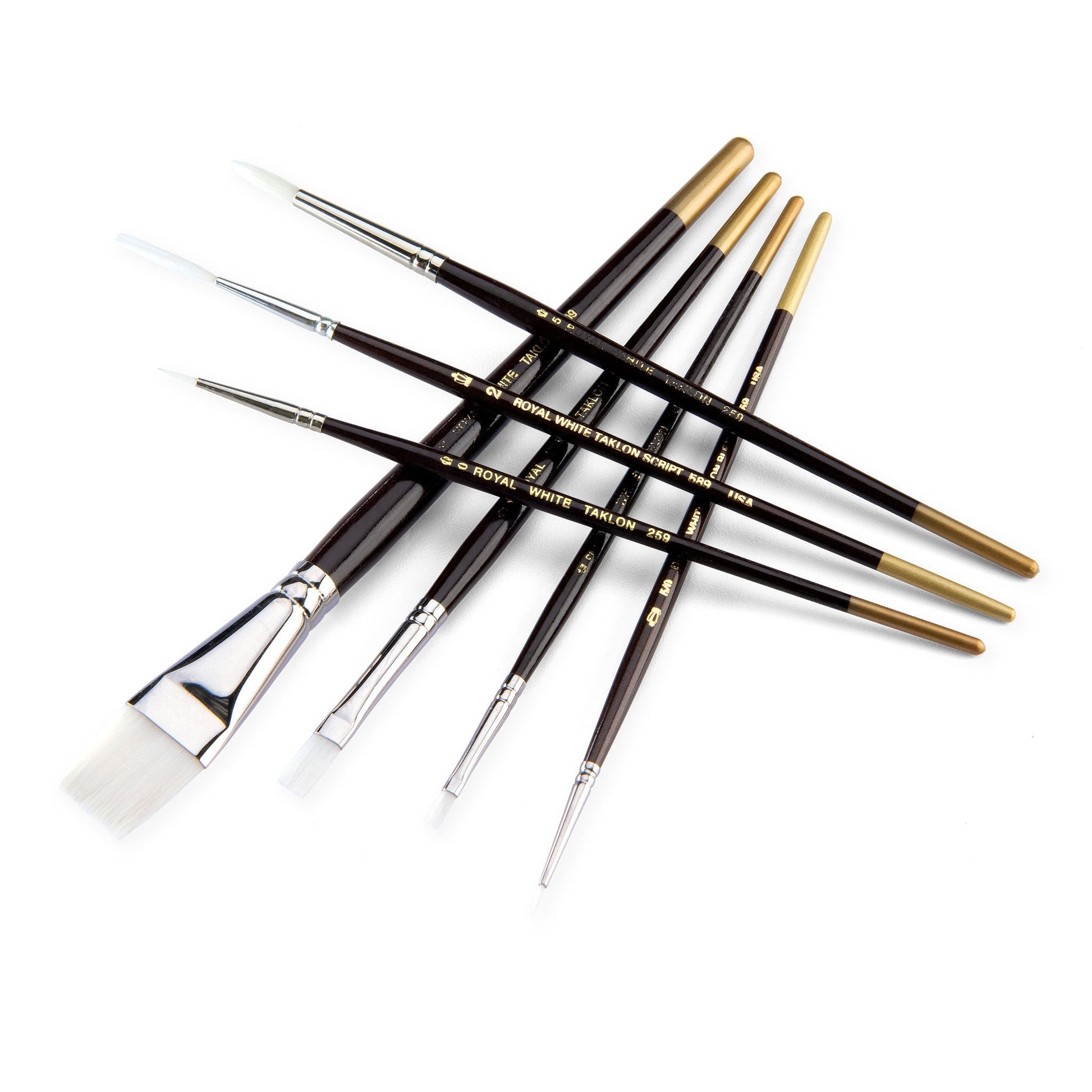 RSET-WTK7 - White Taklon™ 7pc Deluxe Brush Set glam 4