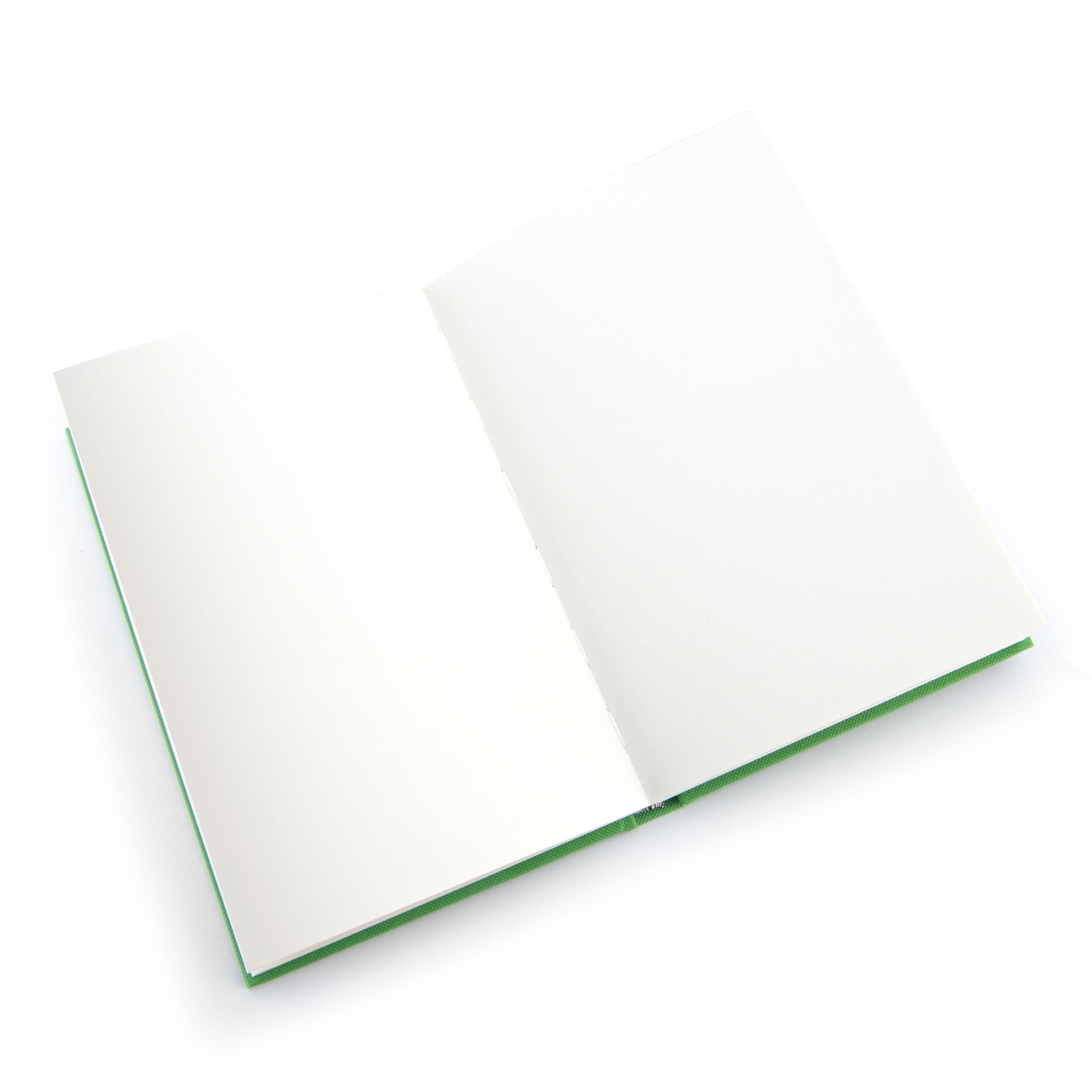 RTN-115 - Hardbound Sketchbook - 8.5" x 5.75" - Green open