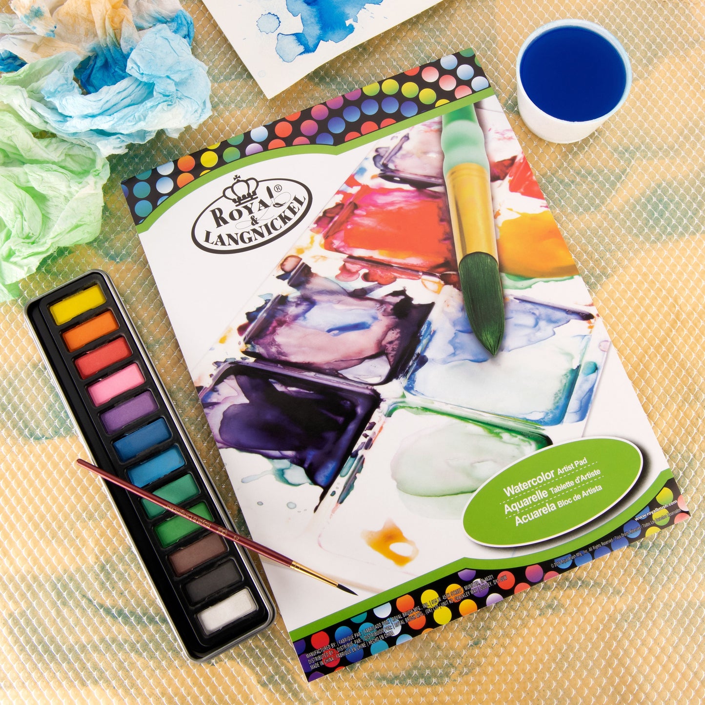 RTN-126 - Watercolor Cake Artist Pack - 14pc glam