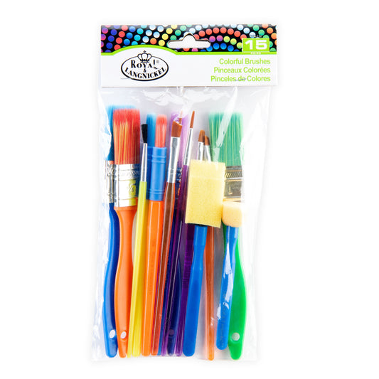 RTN-132 - Colorful Brush Set - 15pc packaging front