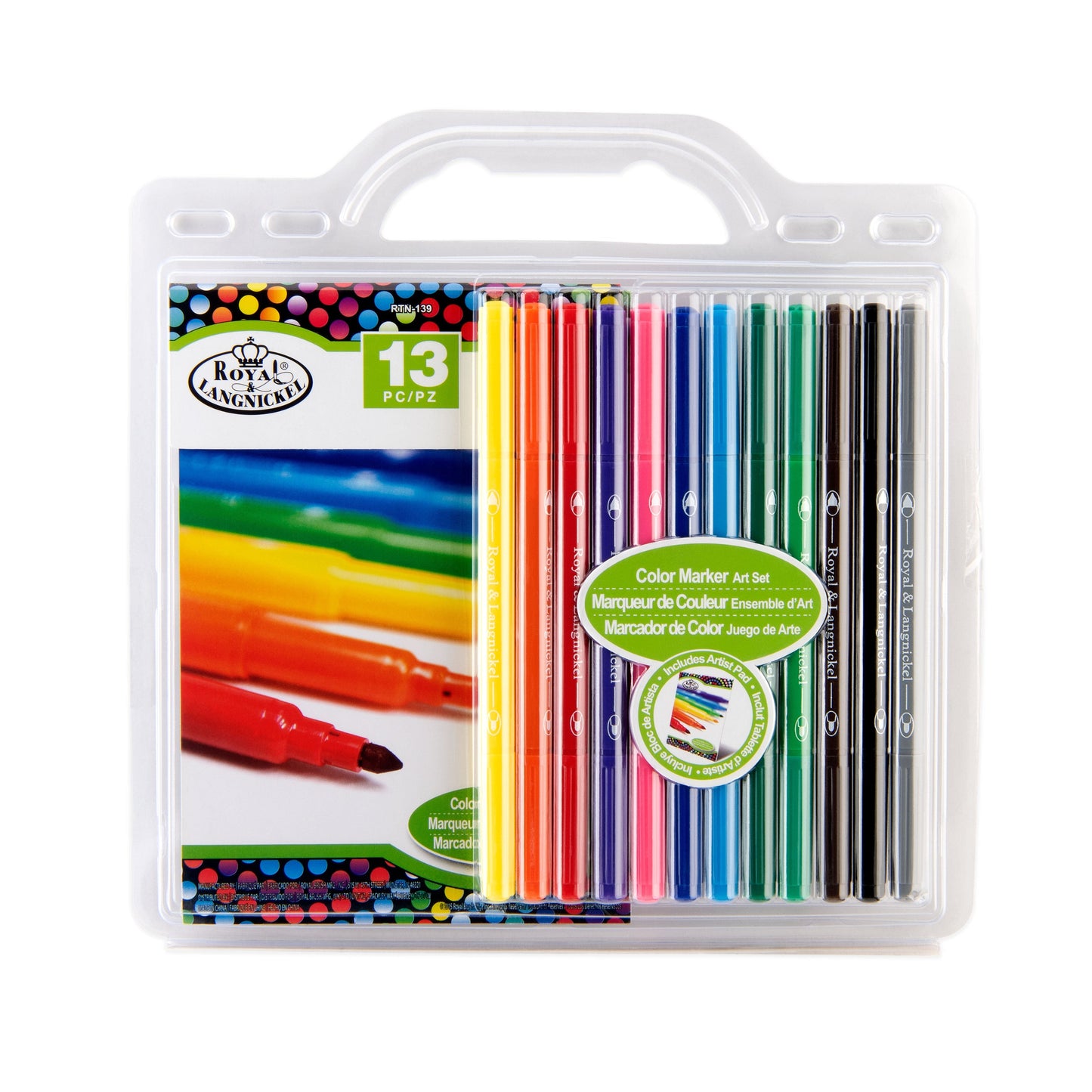 RTN-139 - Color Marker Art Set - 13pc packaging front