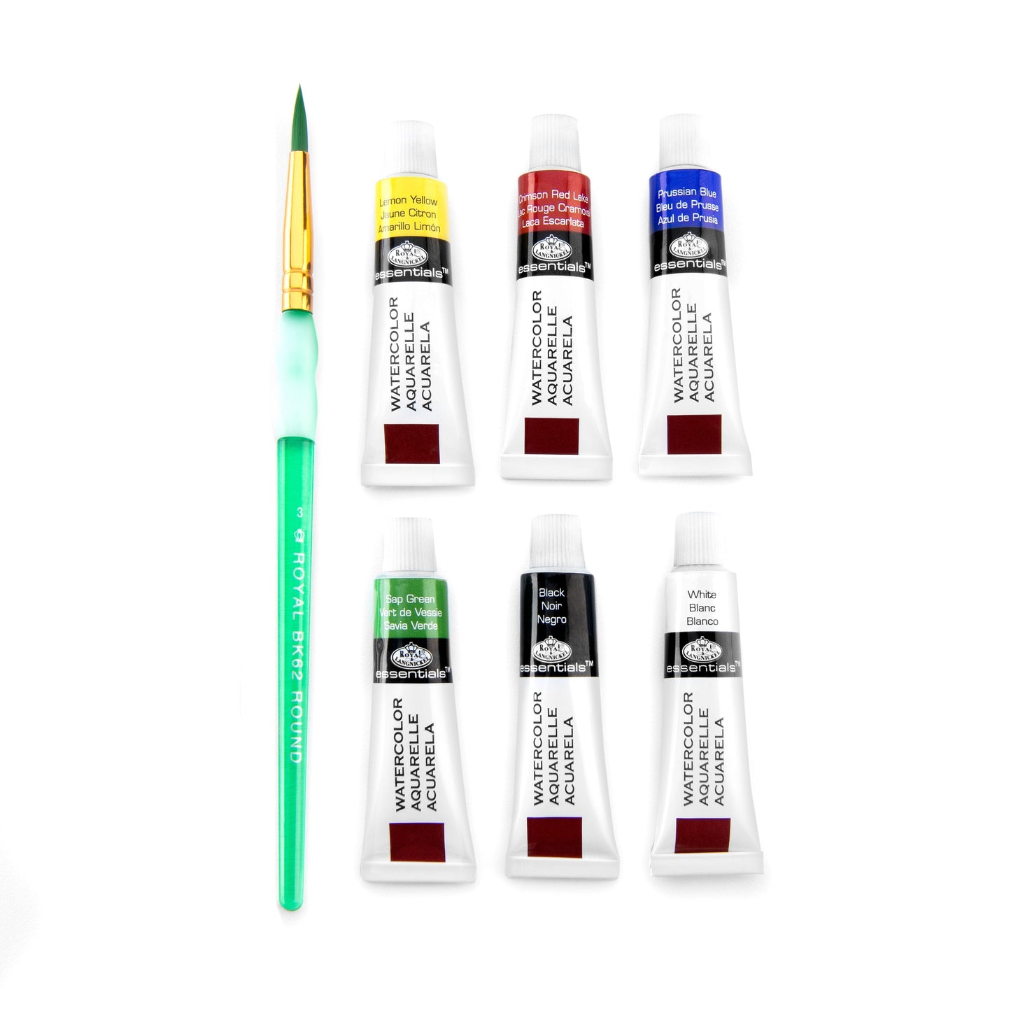 RTN-145 - Watercolor 6 ml Paint with Brush - 7pc