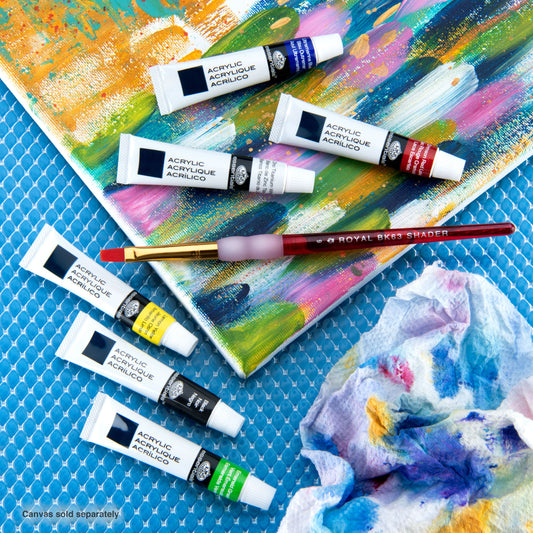 RTN-146 - Acrylic 6 ml Paint with Brush - 7pc glam