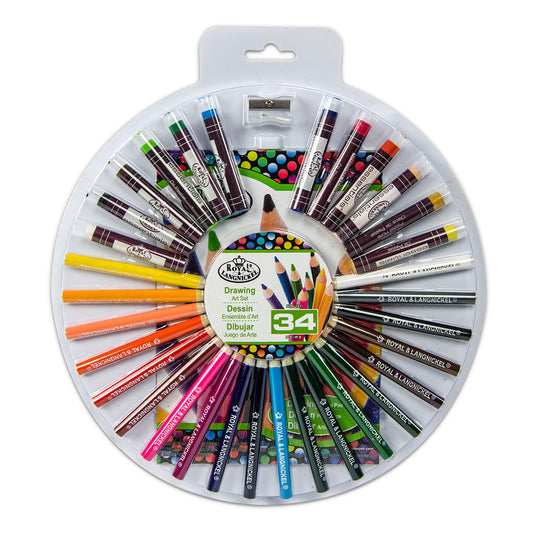 RTN-183 - Drawing Color Wheel Art Set - 34pc