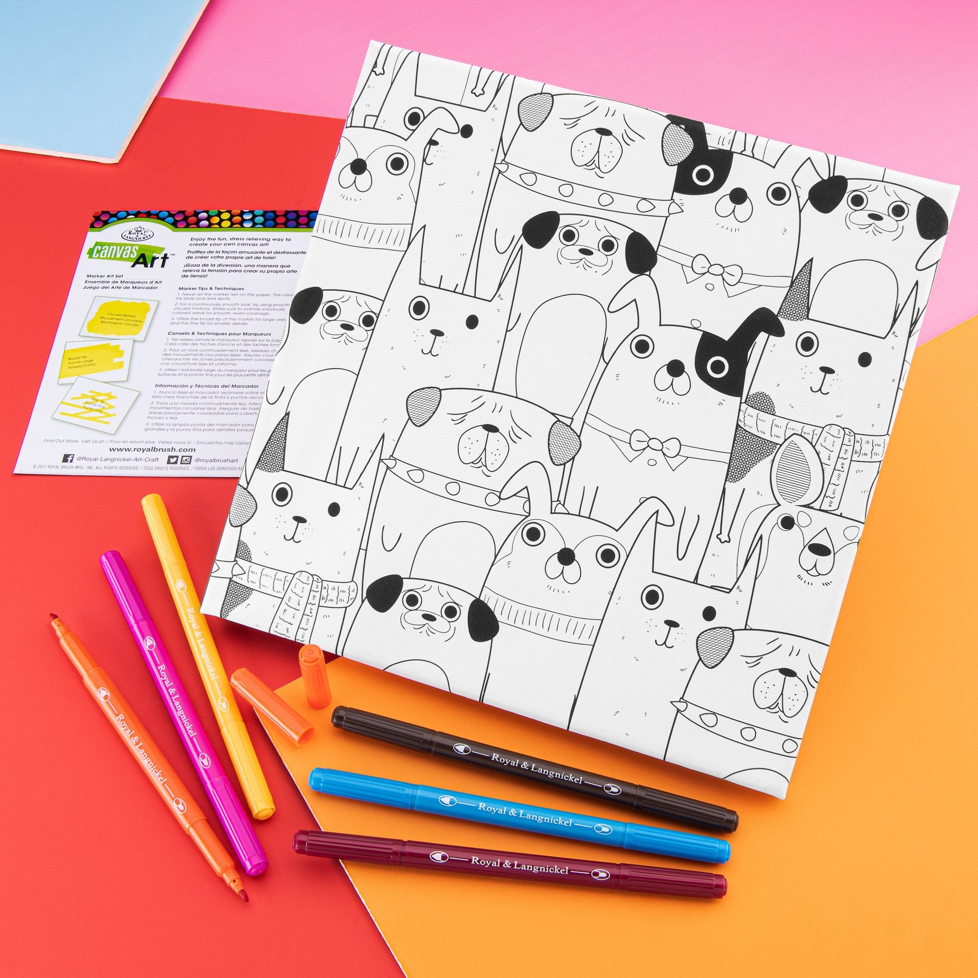 RTN-265 | Canvas Art™ Marker Art Set - 8pc – Royal & Langnickel