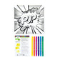 RTN-267 - Canvas Art™ 8pc Double-Tipped Markers "Pop" Art Set