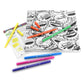 RTN-269 - Canvas Art™ 8pc Double-tipped Markers "Bottle Caps" Project