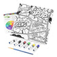 RTN-273 - Canvas Art™ 9pc Acrylic Painting "Pop Art" Art Set