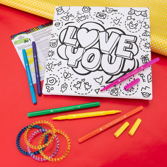 RTN-275 - Canvas Art™ Markers Love You glam