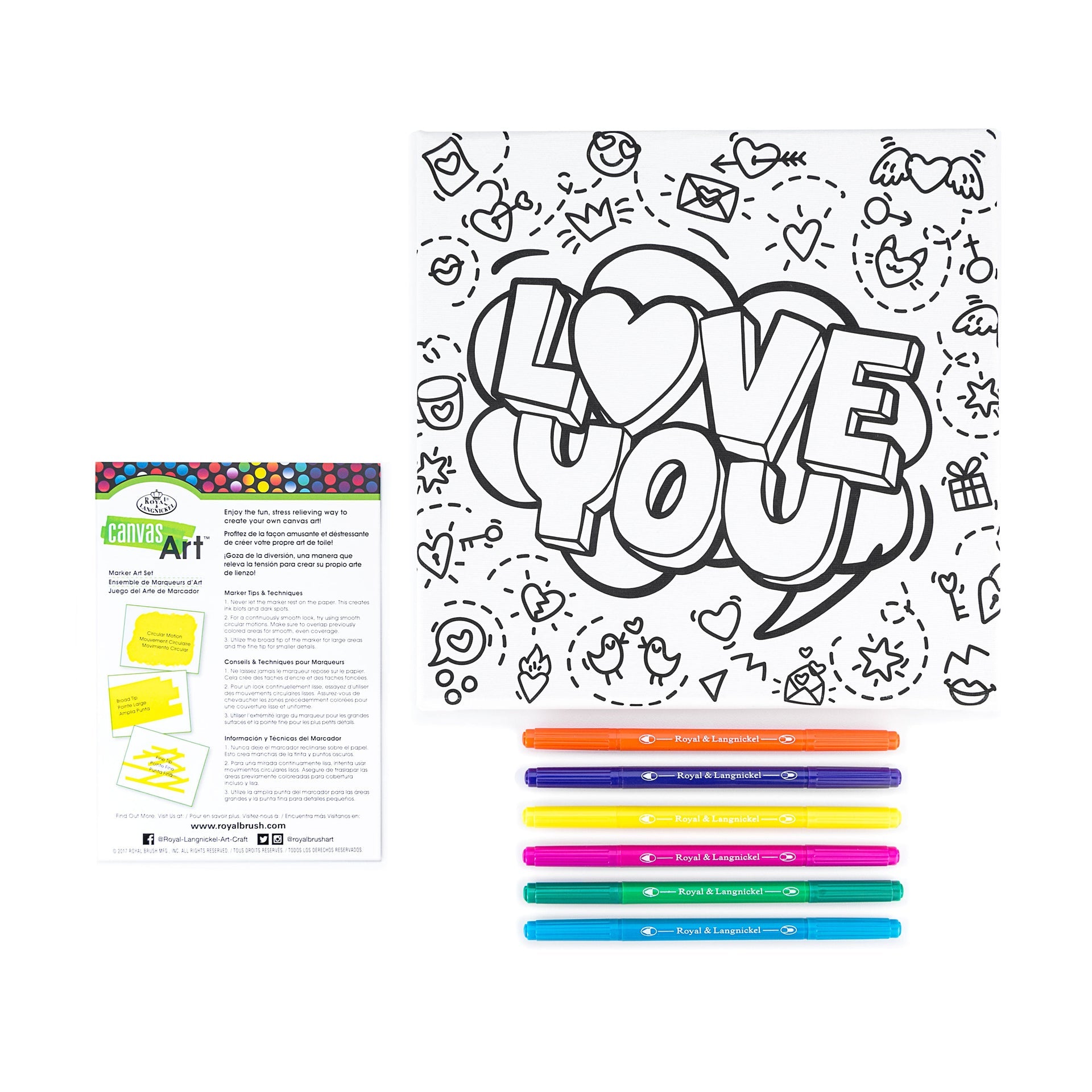 RTN-275 - Canvas Art™ Markers Love You
