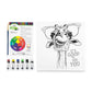 RTN-281 - Canvas Art™ Paint Giraffe