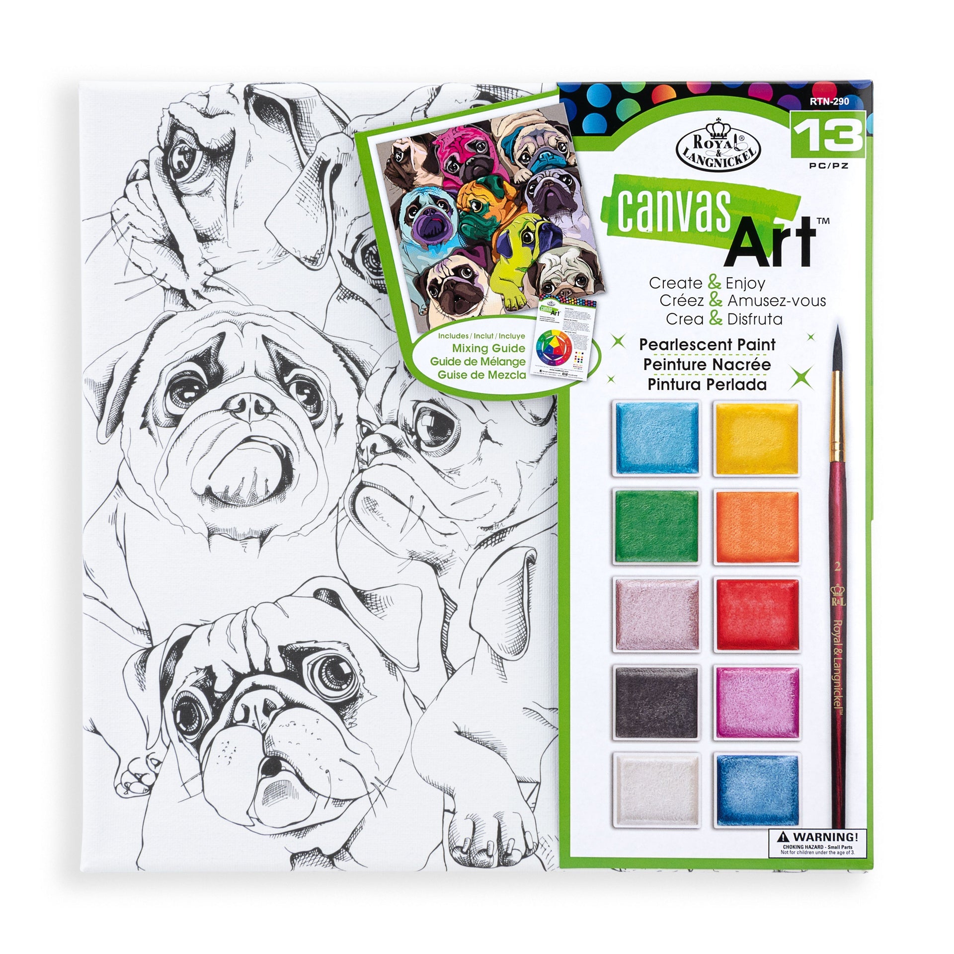 RTN-290 | Pearlescent Paint Canvas Art-Puppy – Royal & Langnickel