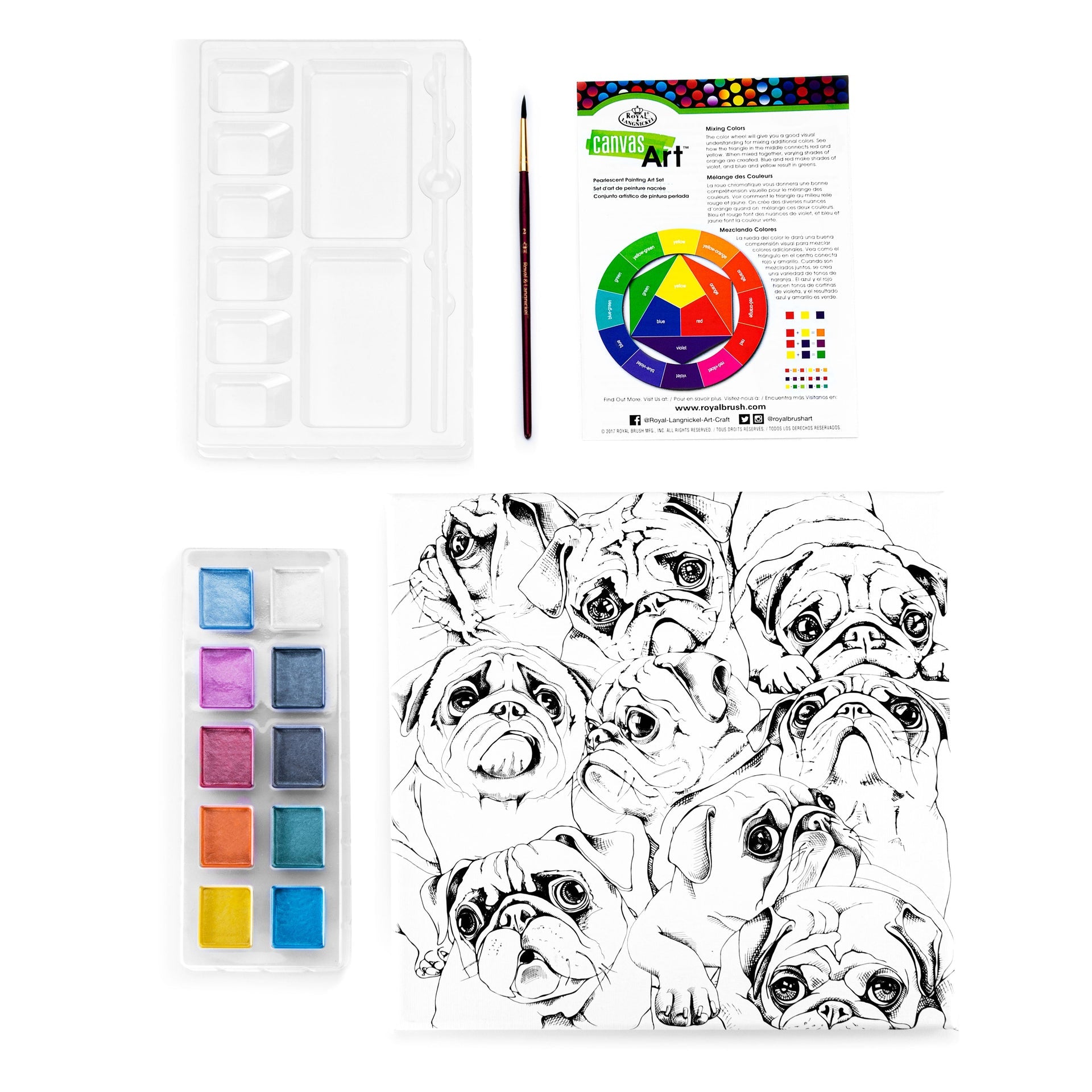 RTN-290 | Pearlescent Paint Canvas Art-Puppy – Royal & Langnickel