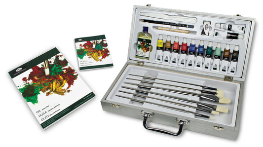 RZEN-OIL3301 | Essentials™ 27pc Oil Paint Zen Brush Travel Art Set