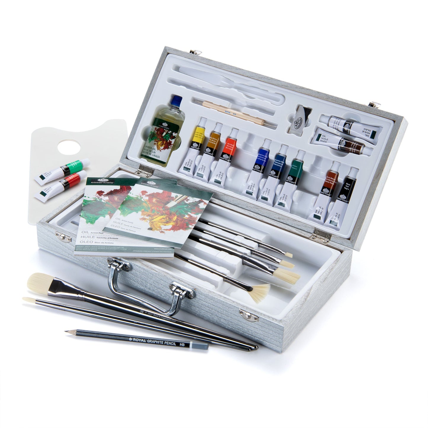 RZEN-OIL3301 | Essentials™ 27pc Oil Paint Zen Brush Travel Art Set