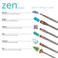 RZEN-SET431 - zen™ 43 Series 5pc Long Handle Variety Brush Set infographic 2