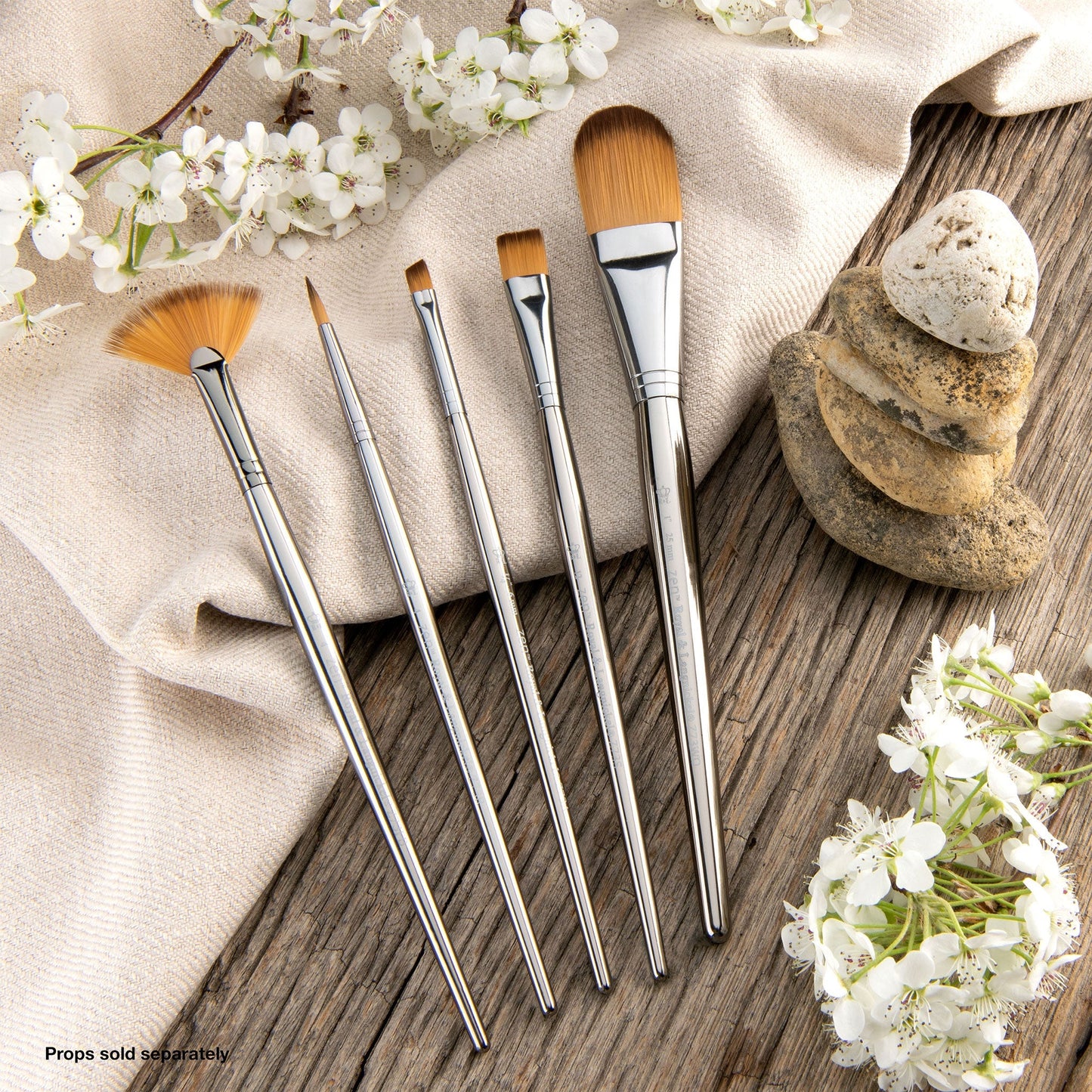 RZEN-SET732 - zen™ 73 Series 5pc Standard Handle Variety Brush Set glam 1