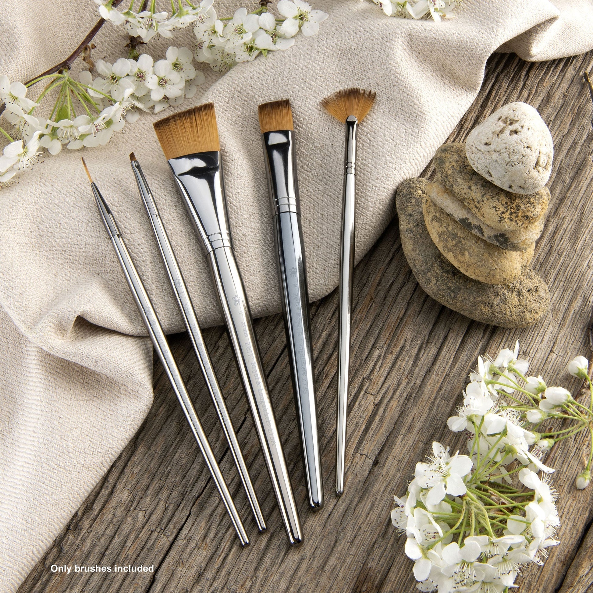 RZEN-SET738 - zen™ 73 Series 5pc Standard Handle Variety Brush Set glam 1