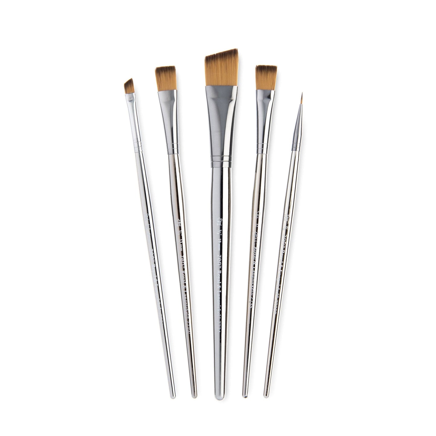 RZEN-SET741 - zen™ 73 Series 5pc Standard Handle Variety Brush Set glam 3