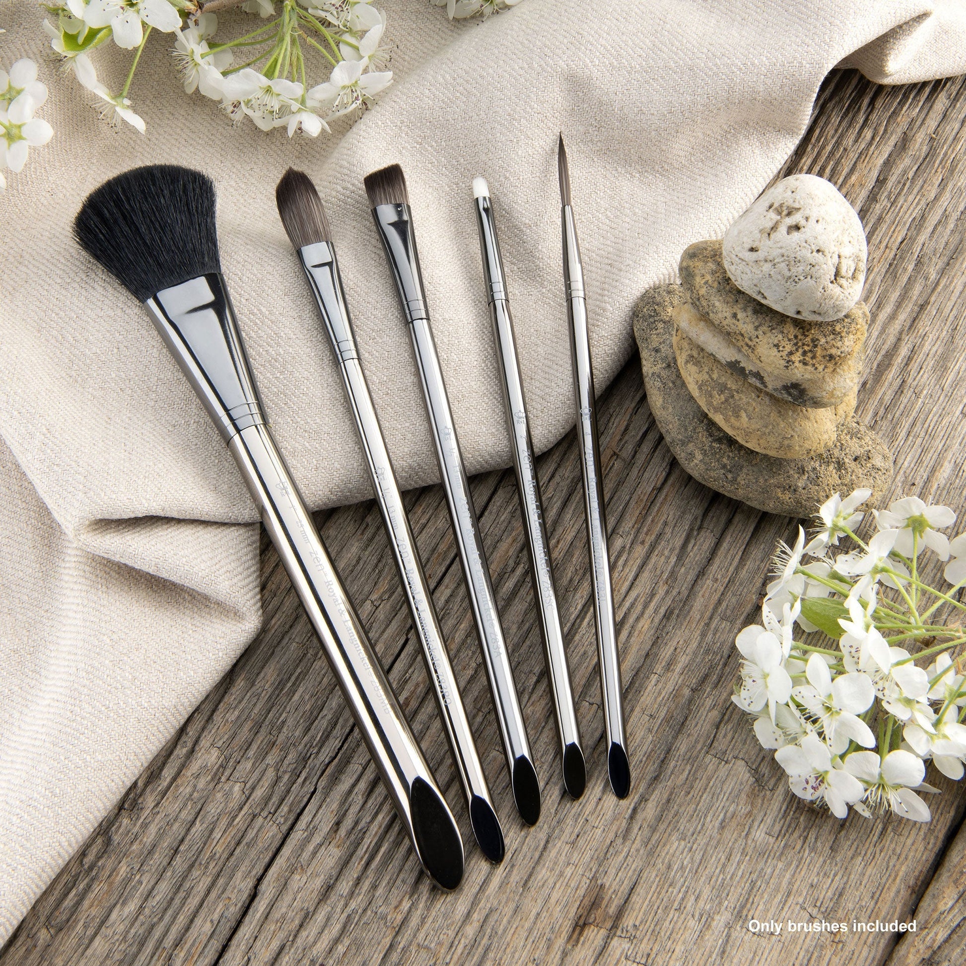 RZEN-SET833 - zen™ 83 Series 5pc Standard Handle Variety Brush Set glam 2