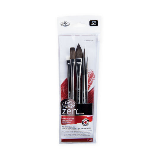 RZEN-SET834 - zen™ 83 Series 5pc Standard Handle Variety Brush Set packaging front