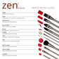 RZEN-SET834 - zen™ 83 Series 5pc Standard Handle Variety Brush Set infographic 2