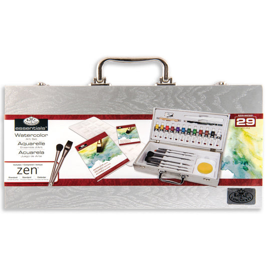 RZEN-WAT8301 | Essentials™ 29pc Watercolor Paint Zen Brush Travel Art Set