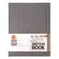 SKTGRY-1114 | 11" x 14" Gray Fabric Hardbound Sketchbook