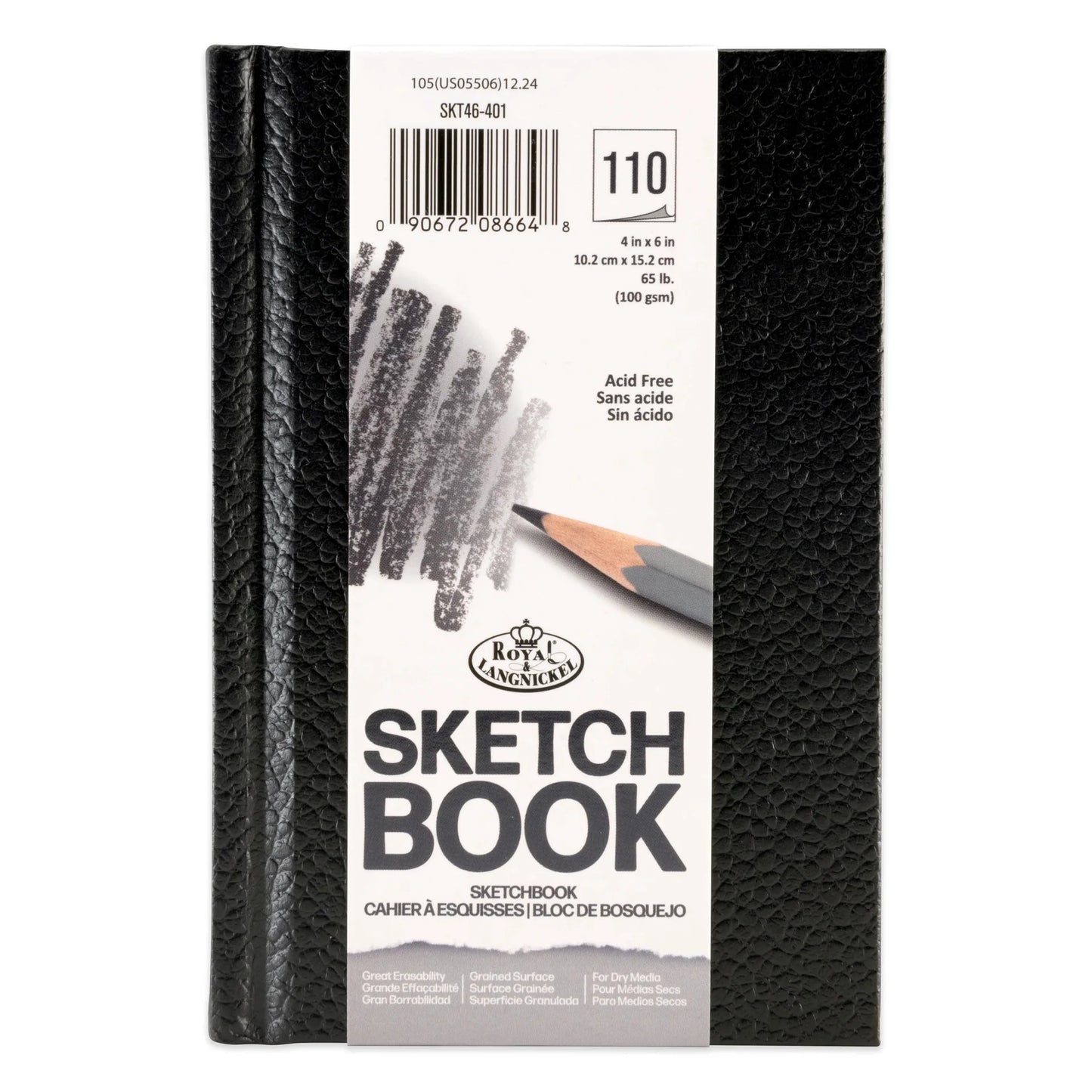 SKT46-401 | 4" x 6" Black Sketchbook
