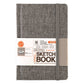 SKTGRY-46 | 4" x 6" Gray Fabric Hardbound Sketchbook
