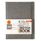 SKTGRY-811 | 8.5" x 11" Gray Fabric Hardbound Sketchbook