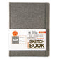 SKTGRY-912 | 9" x 12" Gray Fabric Hardbound Sketchbook