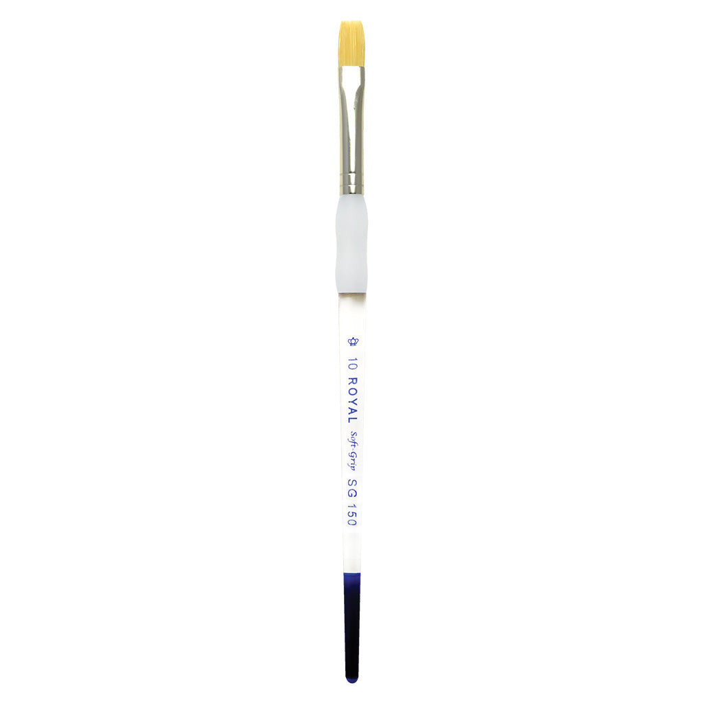 SG150-10 - Soft-Grip™ Golden Taklon Long Handle Shader Brush Size 10