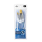 SG301 - Soft-Grip™ 5pc Golden Taklon Variety Brush Set packaging front