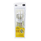 SG305 - Soft-Grip™ 5pc White Taklon Variety Brush Set packaging front