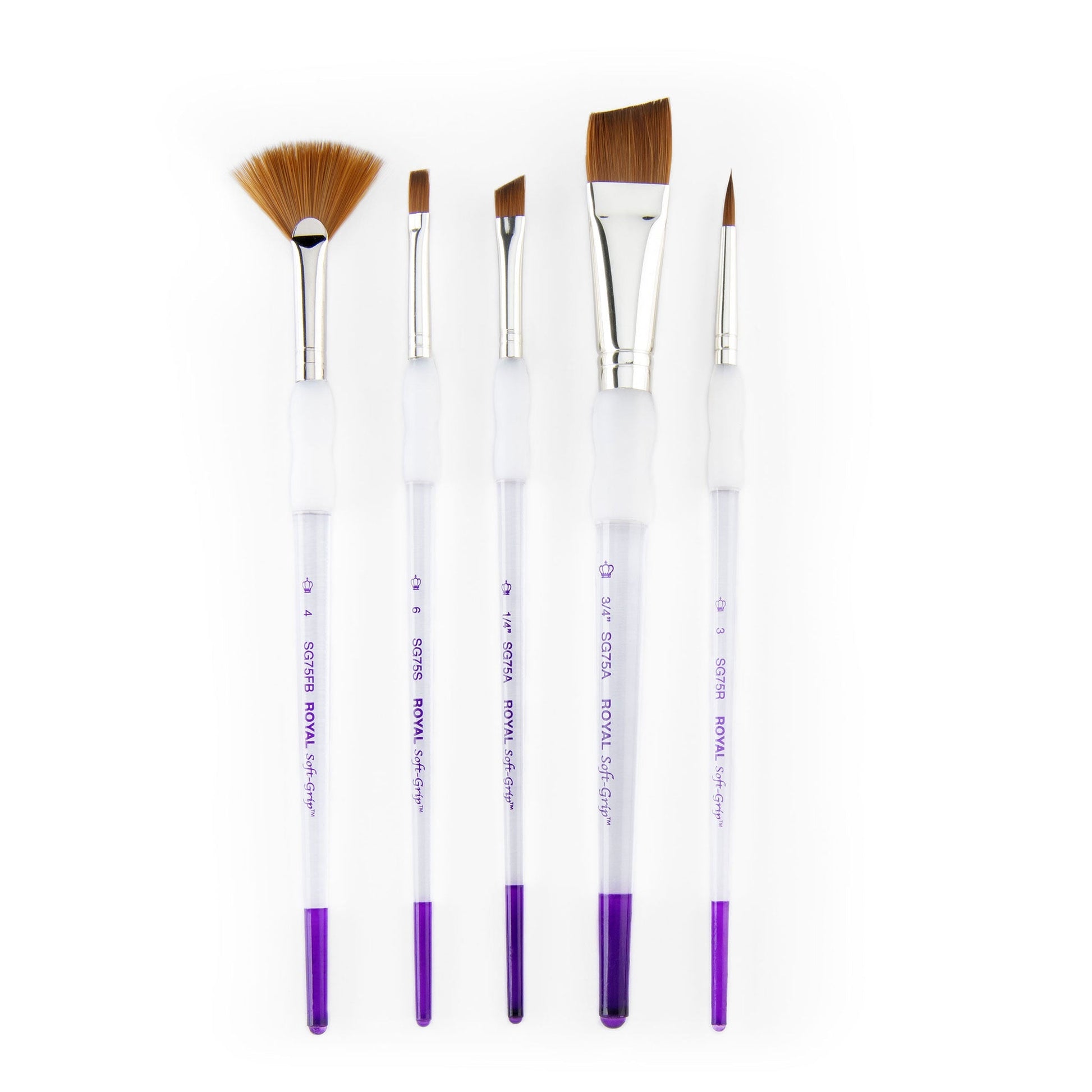 SG310 - Soft-Grip™ 5pc Synthetic Sable Variety Brush Set