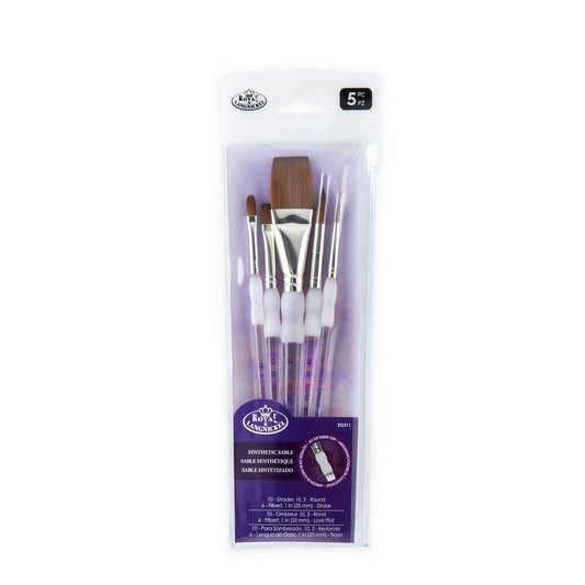 SG311 - Soft-Grip™ 5pc Synthetic Sable Variety Brush Set packaging front