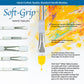 SG315 - Soft-Grip™ 5pc White Taklon Variety Brush Set infographic 1