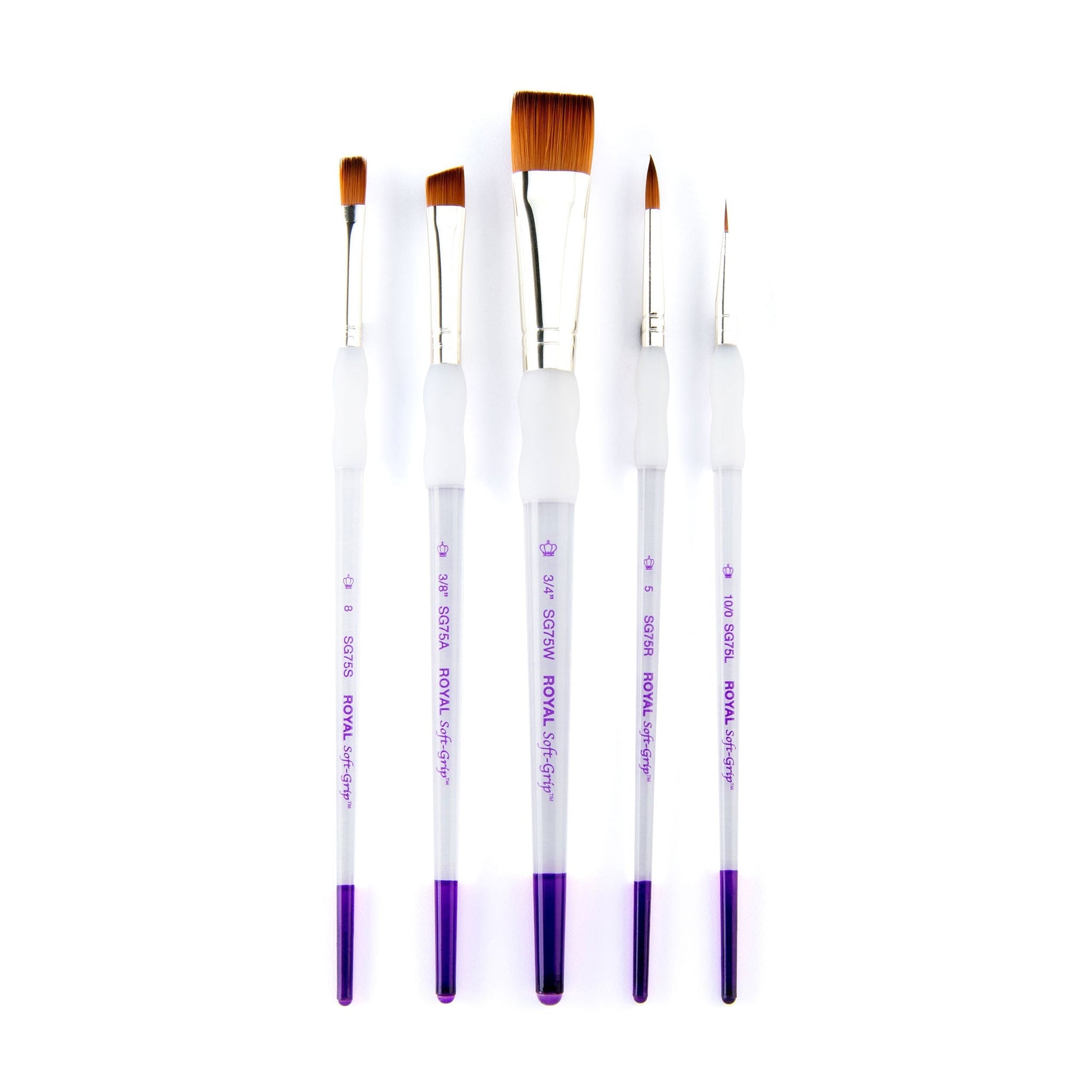 SG317 - Soft-Grip™ 5pc Synthetic Sable Variety Brush Set